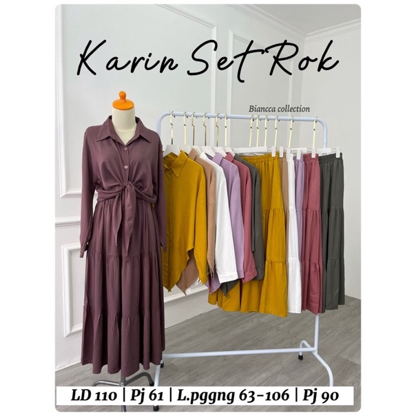 KARIN SETROK RAYON TWILL ONE SET ROK RAYON TWILL BUSUI BUMIL SETROK