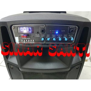 Murah Portable Wireless Meeting Krezt WAS 112B ( 12 inch ) Bluetooth