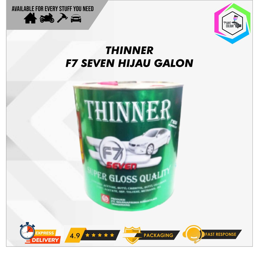 Thinner F7 Super Gloss Kemasan Galon Pengencer Cat