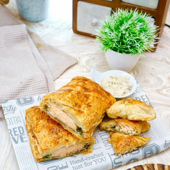 

Salmon en Eroute Wellington