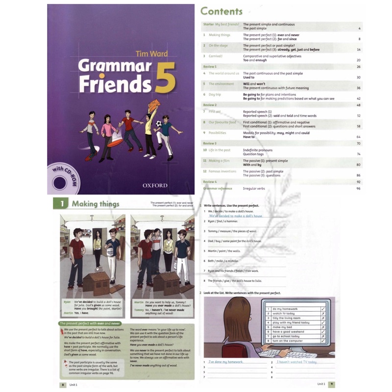 Oxford Grammar Friends Level 1 2 3 4 5 6 - Buku Grammar Inggris Anak SD Family and Friends-Level 5 (PDF)