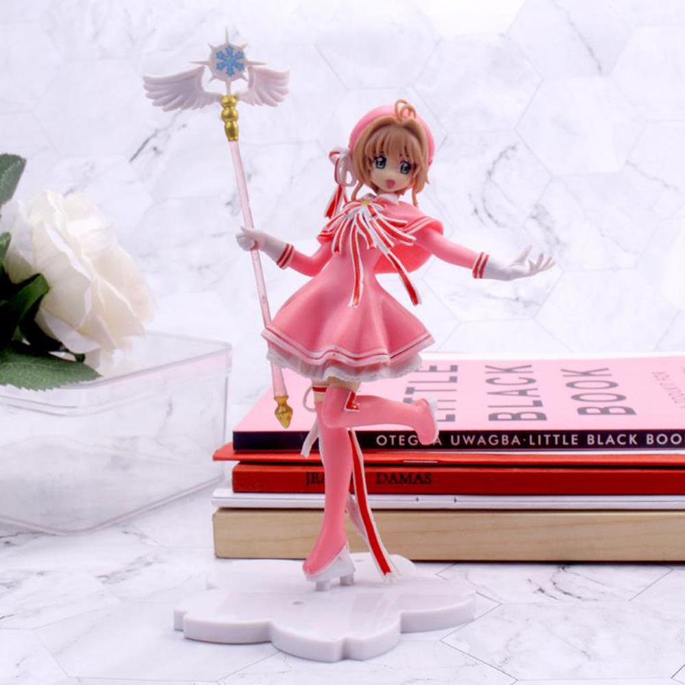 Agustina Captor Sakura Dekorasi Kue Model Figure Anime Lovely Tongkat Sihir Gadis