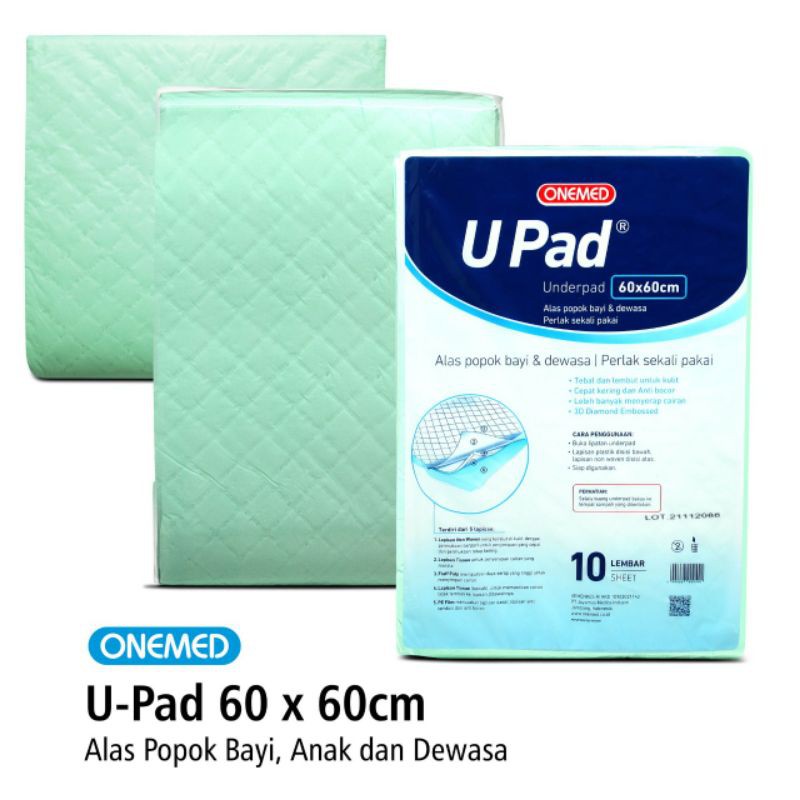 Onemed Underpad 60 X 60 Pak Isi 10 Lembar