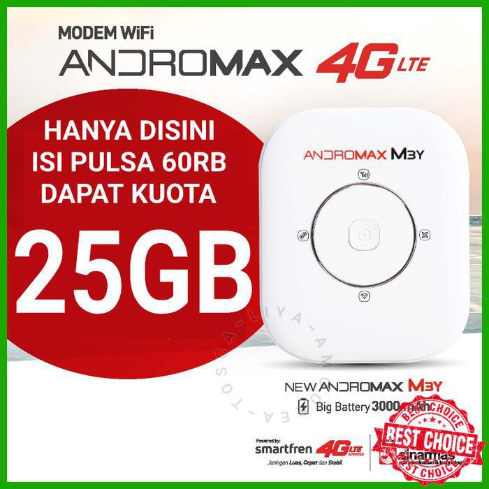 Jual Promo Harga Murah Modem Wifi Mifi Smartfren Andromax M3y 4g Lte Kuota 30 Gb Hitam Indonesia Shopee Indonesia