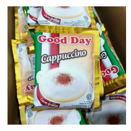 

Good Day Cappuccino GoodDay - 1 Renceng isi 10 Sachet @25 Gram