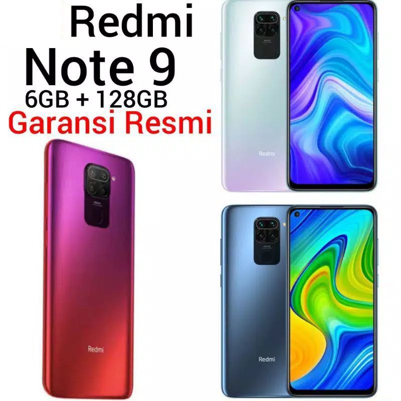 Xiaomi Redmi Note 9 RAM 6GB 128GB TAM Garansi Resmi Indonesia 6/128