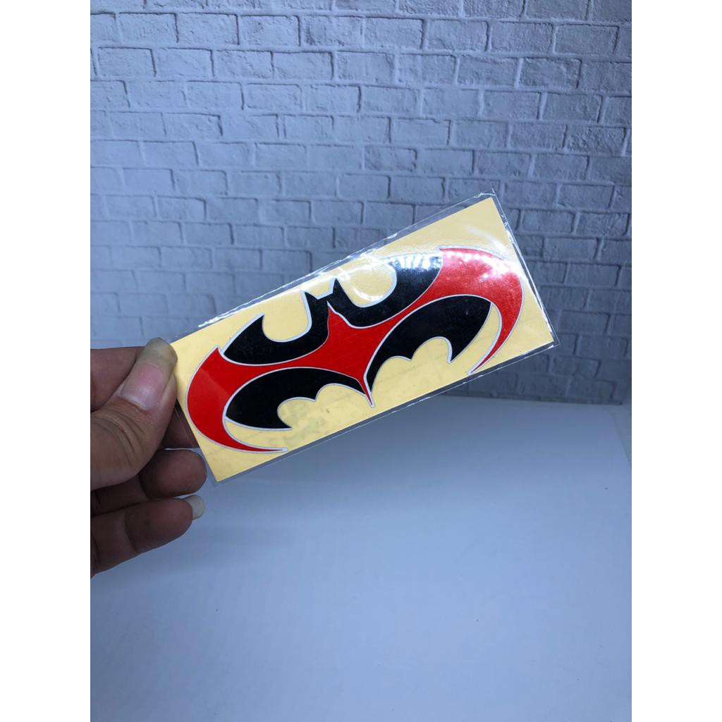 stiker sticker BATMAN merah