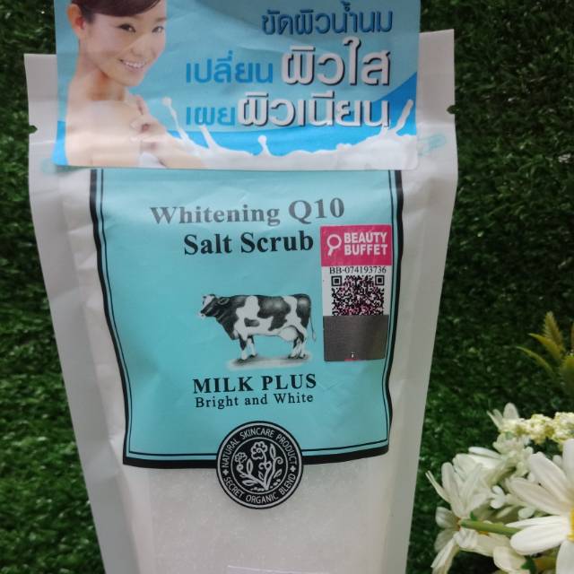Whitening Q10 Salt Scrub Milk Plus 300g