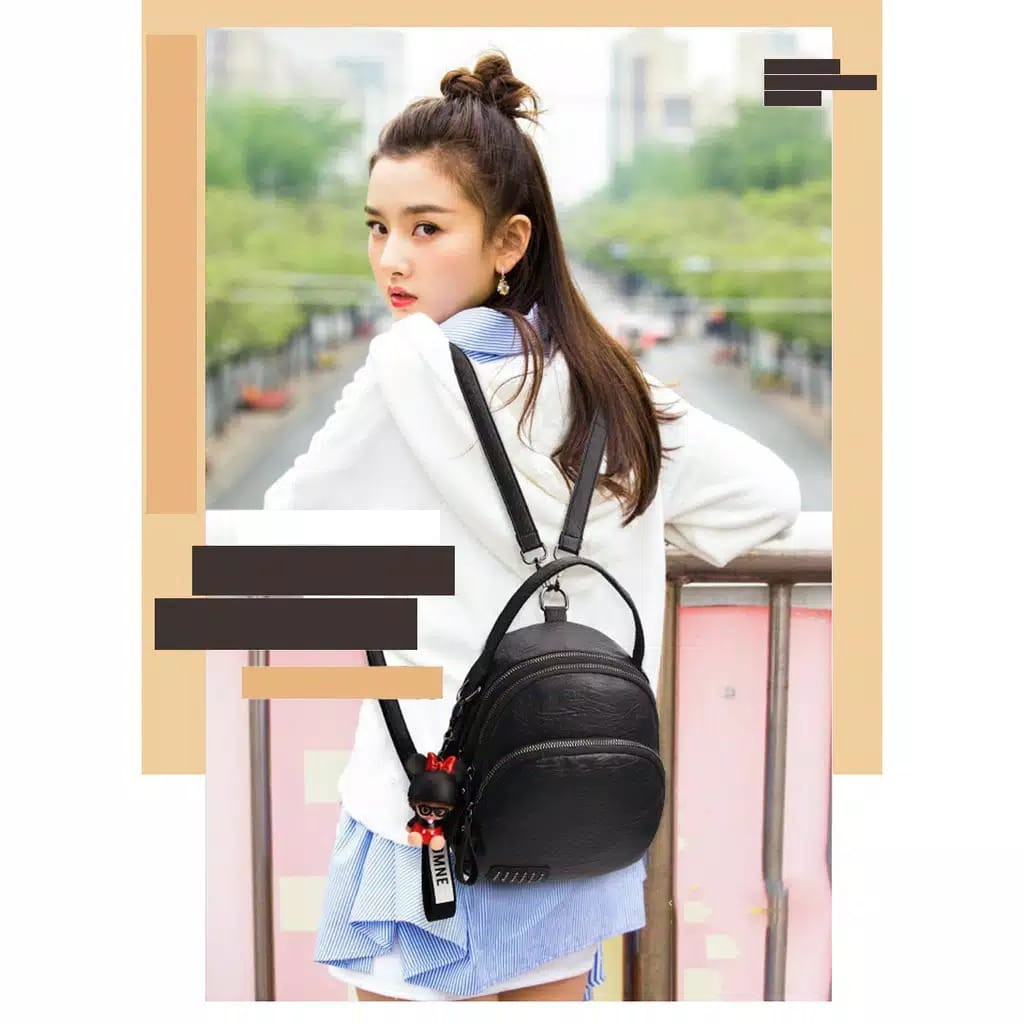 [COD] LB - New arrival ransel mini fashion import free gantungan lucu / 219