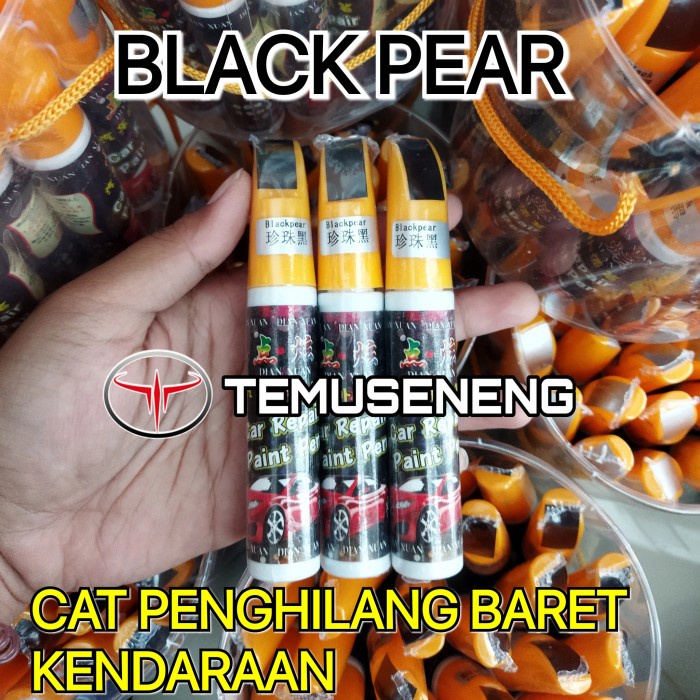 Black Pearl Hitam Metalik Spidol Cat Anti Gores Mobil Motor Gores