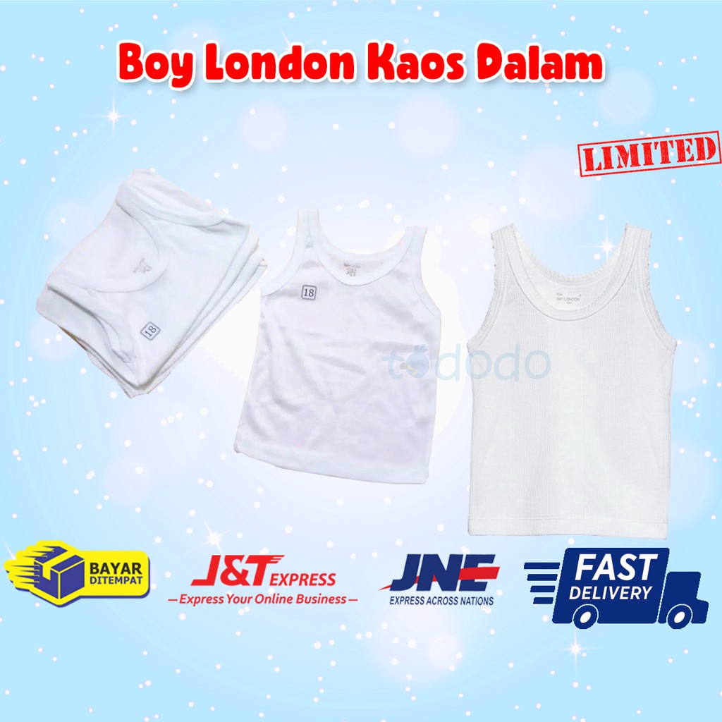 Kaos Dalam Bayi Singlet Anak Laki Laki Perempuan Boy London