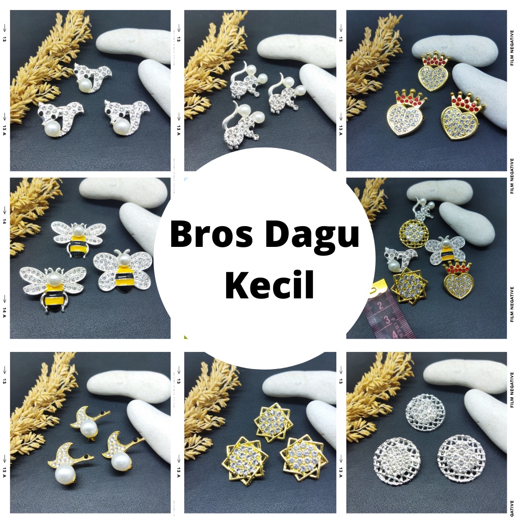 [COD]BROS DAGU Kecil Hijab Jilbab Aksesoris Wanita Full Mata Kecil Bros Dagu Murah Asesories hijab