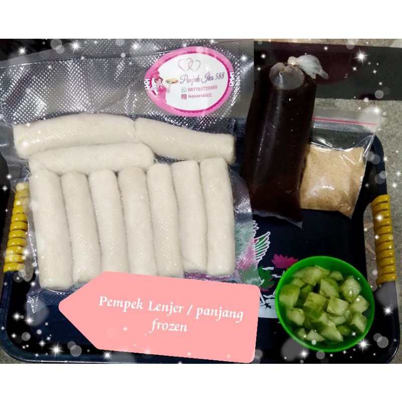 

Pempek lenjer panjang frozen dijamin lembut & gurih pas utk tmni santai dirumah 1pack isi 10pcs