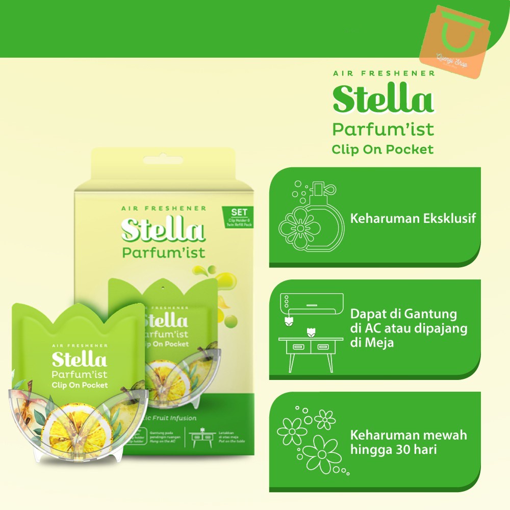 STELLA PARFUM'IST CLIP ON POCKET SET - PENGHARUM RUANGAN Pewangi Ruangan dan AC