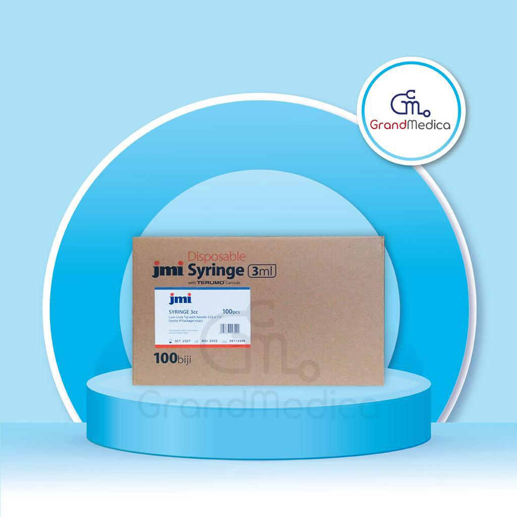 Syringe 3cc JMI (Terumo Canula) / Jarum Suntik 3cc / Spuit 3cc JMI (Jarum Terumo) - Isi 100