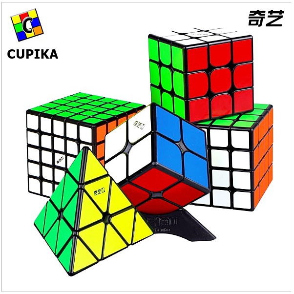 Rubik 2x2 QIYI ms Black base blackbase Magnetic Magnet Original