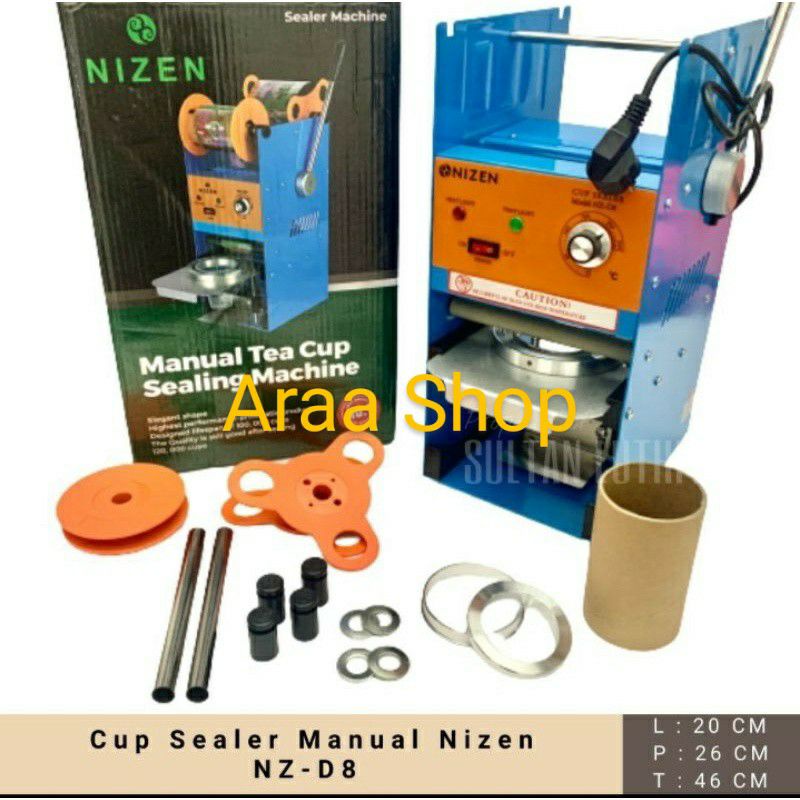 NIZEN Cup Sealer Alat Press Cup Gelas Plastik Jus Sealing Machine Manual Tea Cup