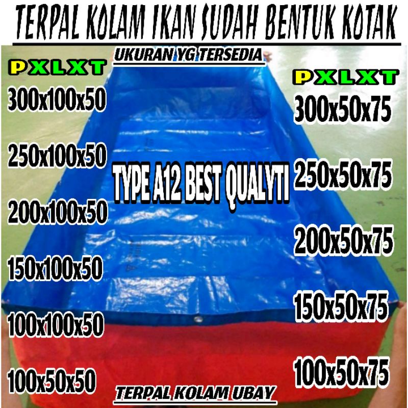 TERPAL KOLAM IKAN 200x100x50 TYPE  A12 KOREA