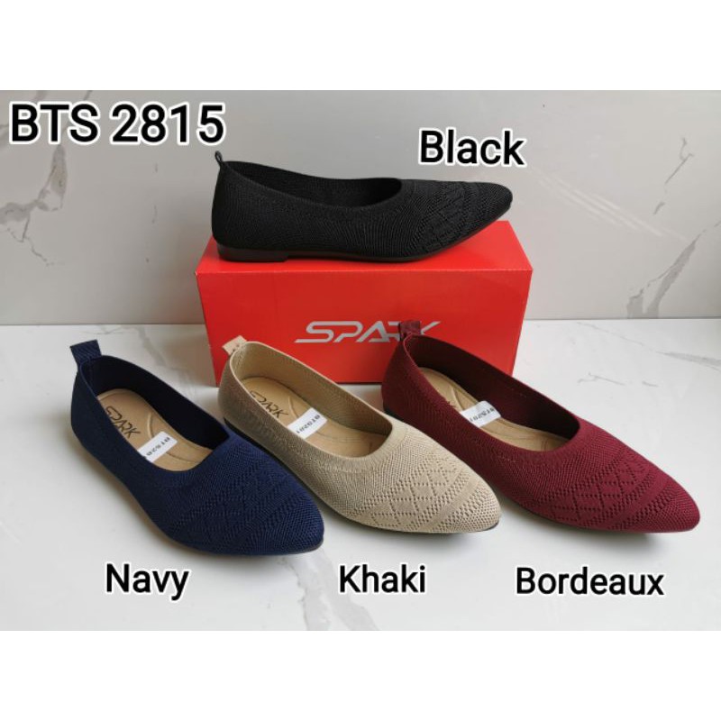 sepatu wanita-sepatu flat-sepatu rajut-spark-bts 2815-sepatu impor-sepatu slip on.