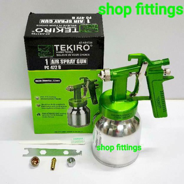 TEKIRO PC 472 B Paint Spray Gun HVLP Alat Semprotan Cat Tabung Bawah