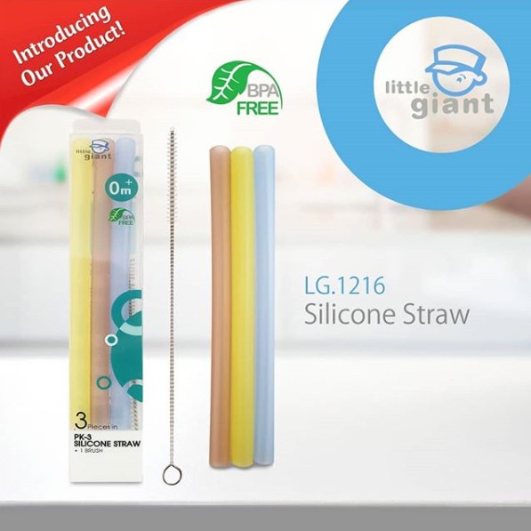 Little Giant Silicone Straw LG 1216/Sedotan silicone anak