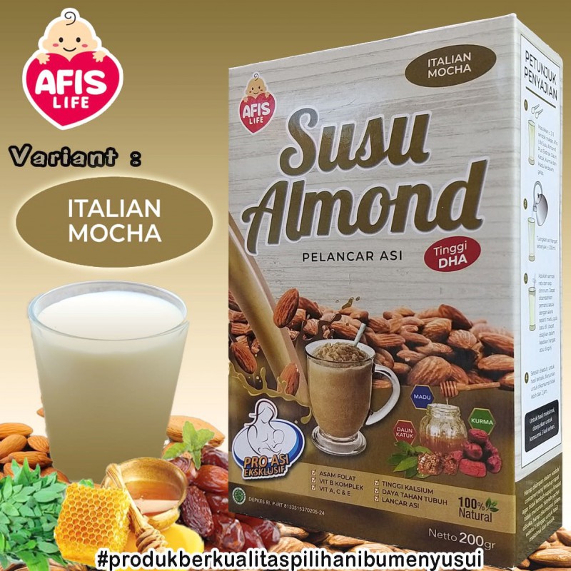 ♥BabyYank♥ [BELI 3 GRATIS 1] AFIS LIFE SUSU ALMOND PELANCAR ASI UNTUK IBU MENYUSUI