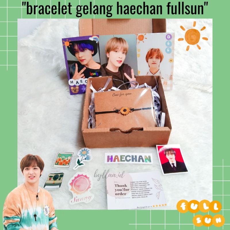 [Freebies] Bracelet/Gelang Fullsun Haechan NCT/Sunflower Bracelet  Baca deskripsi