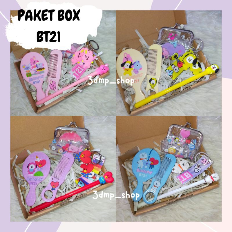 Paket box hampers ultah gift wisuda bts bt21 cooky chimmy tata koya