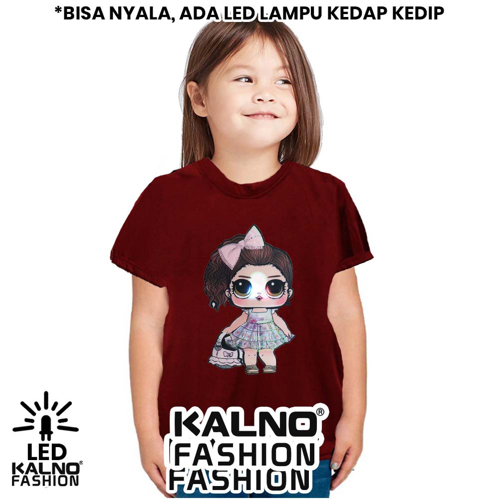 kaos baju anak LOL 1 LED umur 1 - 7 tahun bisa nyala - random karakter LOL KAOS LED KAOS NYALA