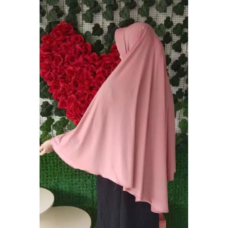 Jilbab Bergo Hamidah Spandek Jersey Ukuran Xl Hijab Instan Jersey Xl