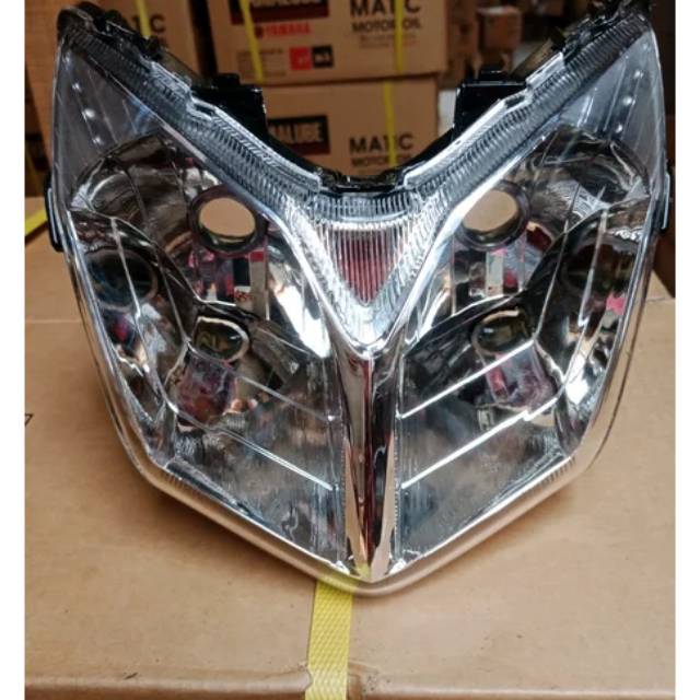 Lampu Depan Lepektor Depan Kaca Lampu Supra X 125 Mata Dua Shopee Indonesia