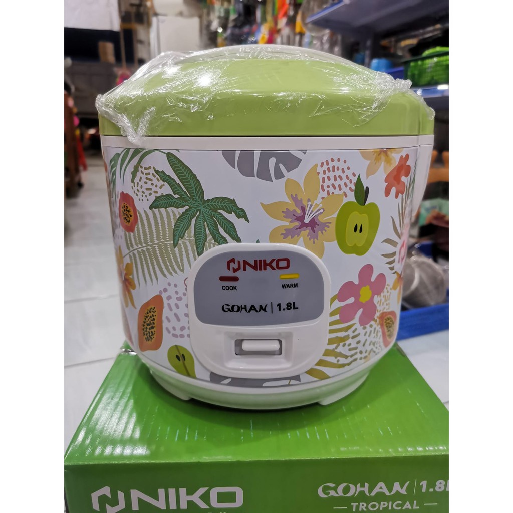 Corak Bagus Tropical Pemasak Nasi Bagus Estetik Cantik Penanak Nasi Rice Cooker NIKO GOHAN Pemasak N