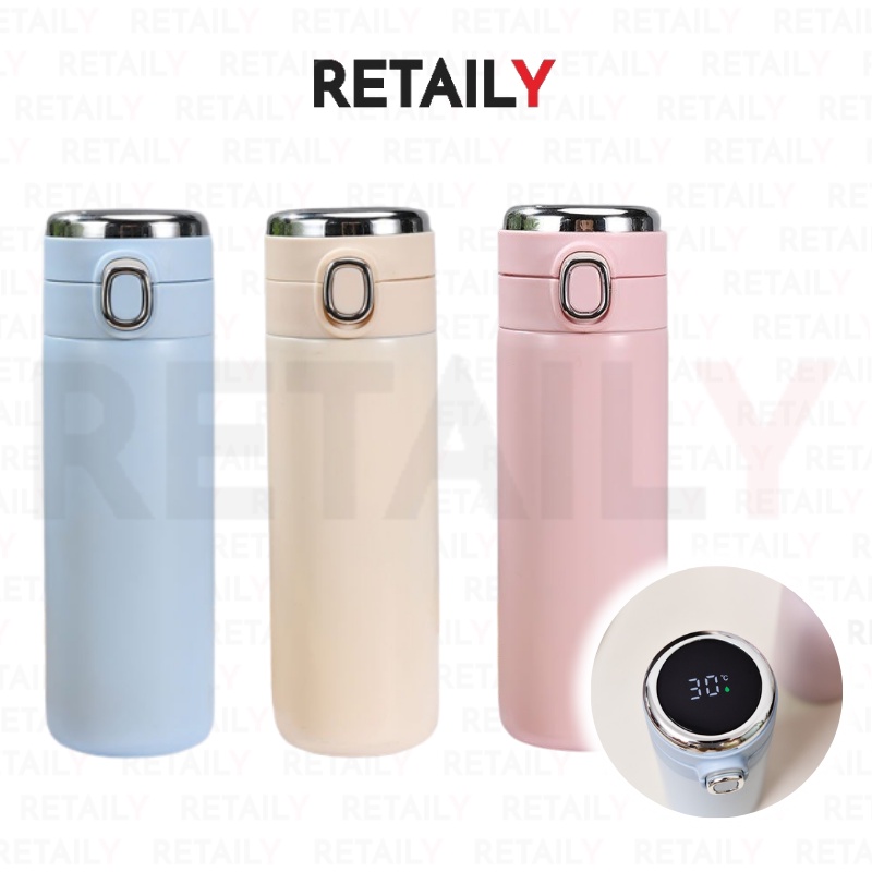 Retaily BTL003 Botol Tumblr Botol Termos Stainless Steel Dengan Tampilan Suhu