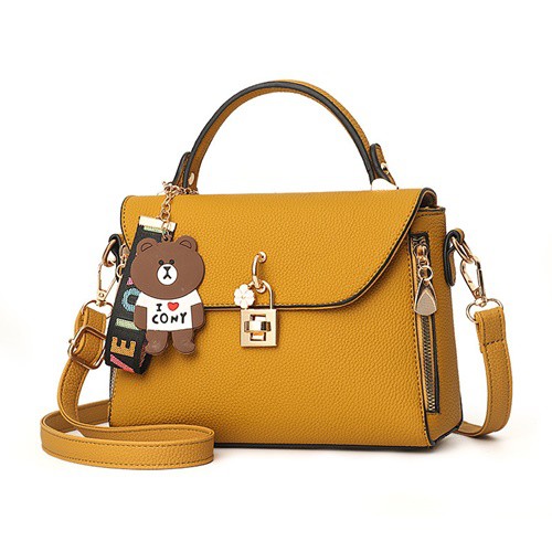 JK 333 TAS SELEMPANG WANITA IMPORT SLINGBAG Y109021 U3367 T464 C8394  E571  PX238 Z10902 KUNING KUNYIT