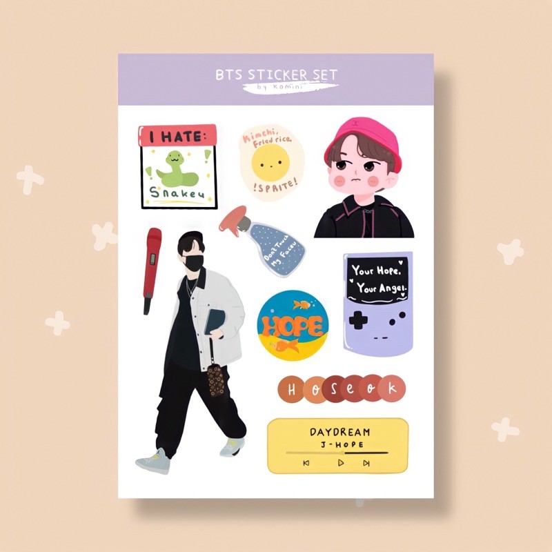 

BTS STICKER SET (RAP LINE)