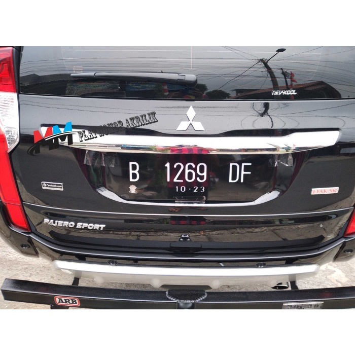 Cover Plat Nomor Mobil Mika Acrylic/akrilik Custom PAJERO 2018