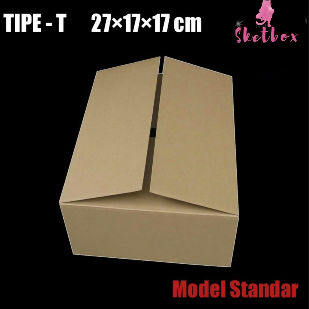

KOTAK KARDUS KARTON POLOS BOX KEMASAN DUS PACKAGING STANDART TIPE T