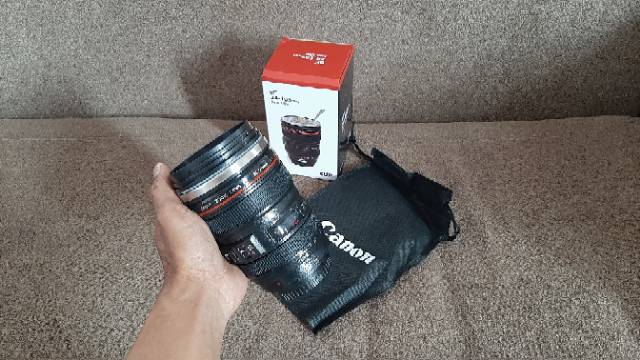 MUG UNIK MODEL LENSA KAMERA GELAS TEMPAT AIR MINUM KADO HADIAH UNIK MUG CANON PAJANGAN HIASAN MEJA