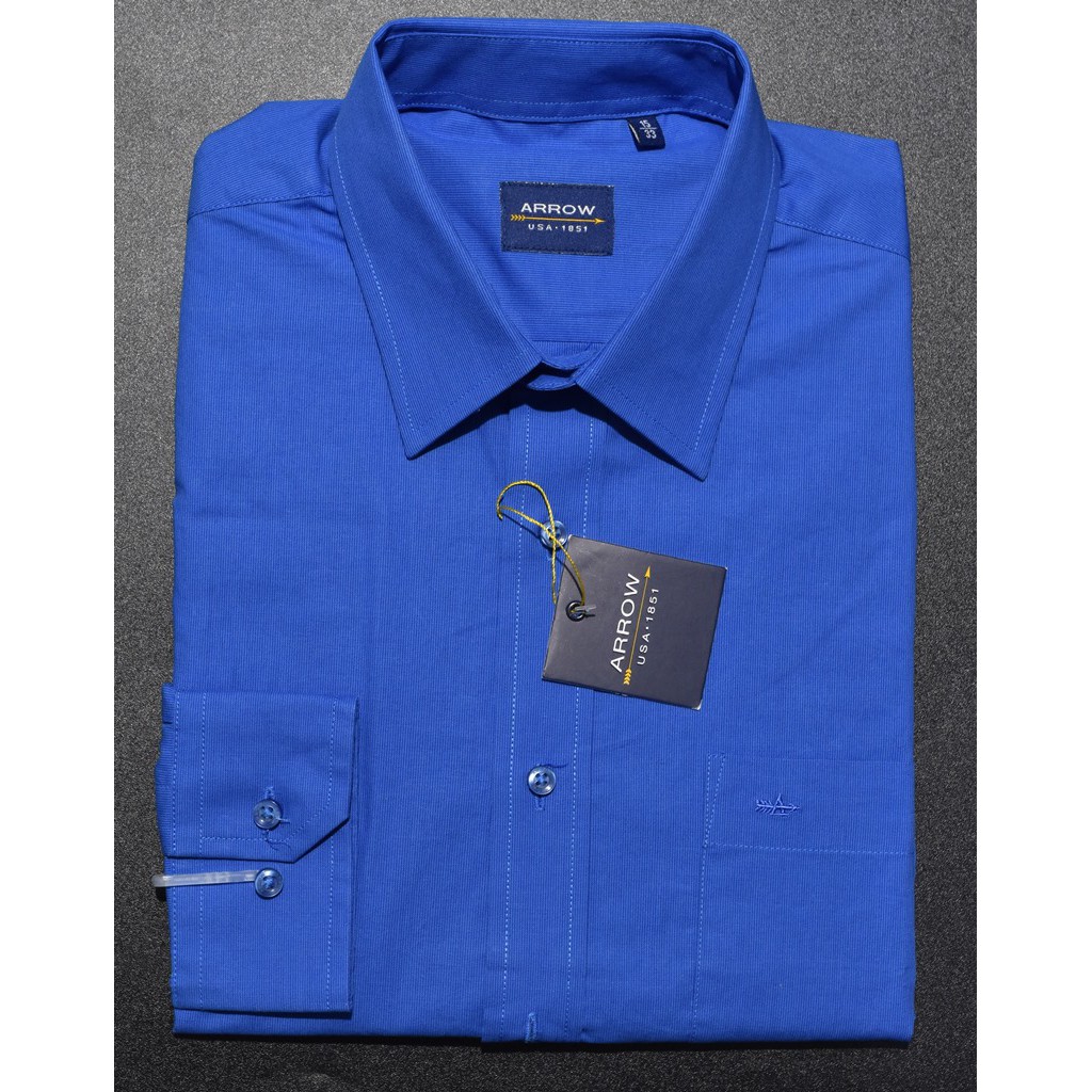Kemeja Pria ARROW Lengan Panjang Biru AF69 ORIGINAL & REAL PICTURE