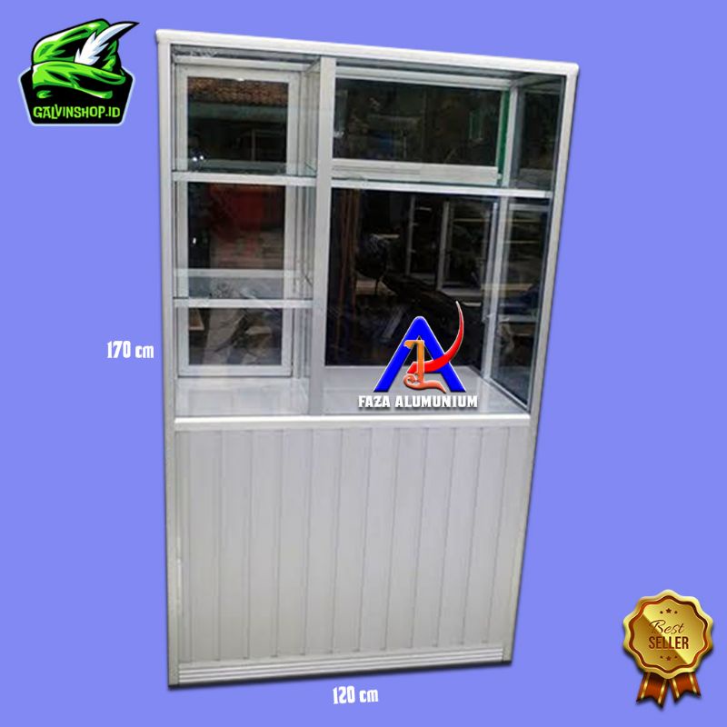 Etalase Gerobak Alumunium