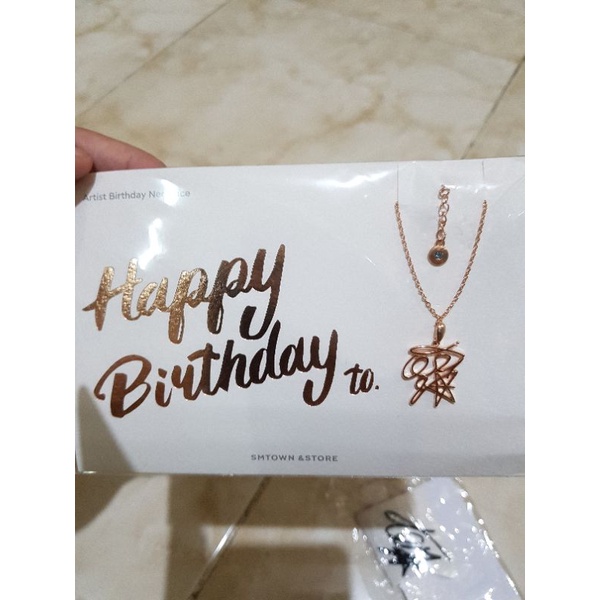 [ Ready INA ] IRENE Red Velvet Birthday Necklace SM Official