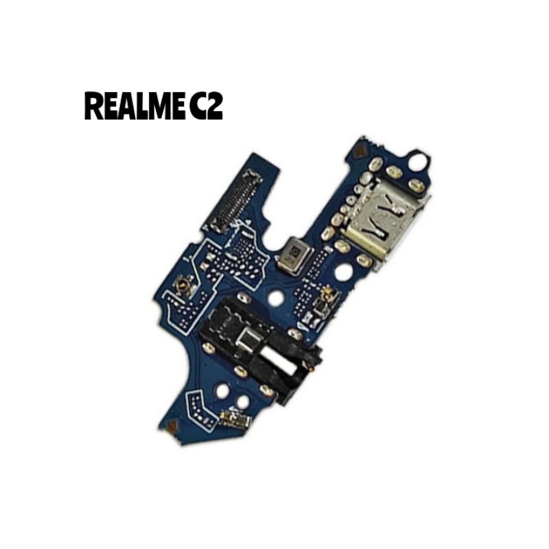 KONEKTOR CAS BOARD PAPAN CONEKTOR CHARGER REALME C2 ORIGINAL PLUG IN MIC