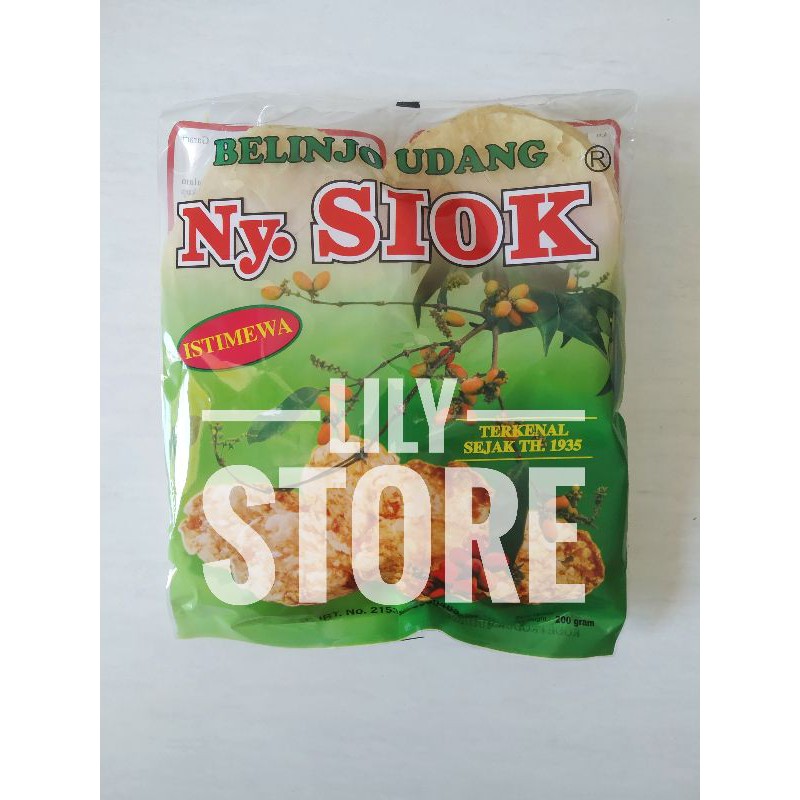 

Blinjo / Belinjo / Emping Udang Ny Siok / Ny. Siok Manis 200g