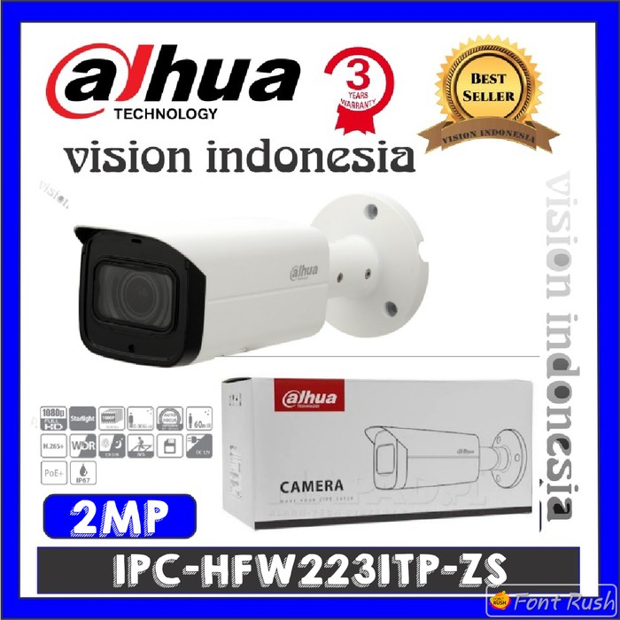 DAHUA CAMERA VARIFOCAL MOTORIZED IPC-HFW2231TP-ZS