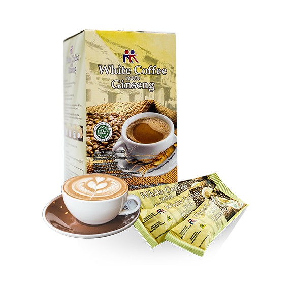 

3 BOX White Coffee with Ginseng Kopi Gingseng Herbal KK Indonesia