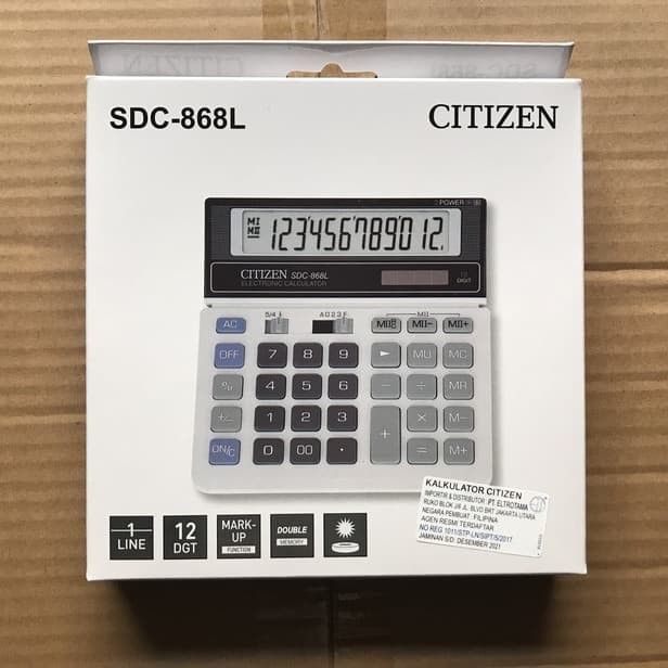 

Termurah Kalkulator citizen SDC-868L Promo