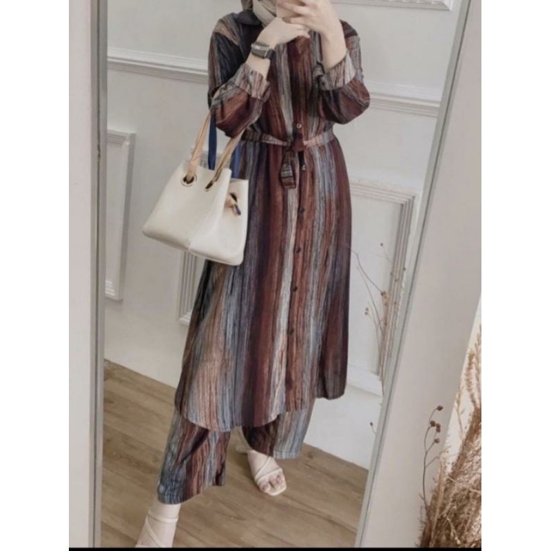 ONE SET TUNIK RAYON/SETELAN TUNIK RAYON/ TUNIK RAYON/ONE SET RAYON/JUMBO