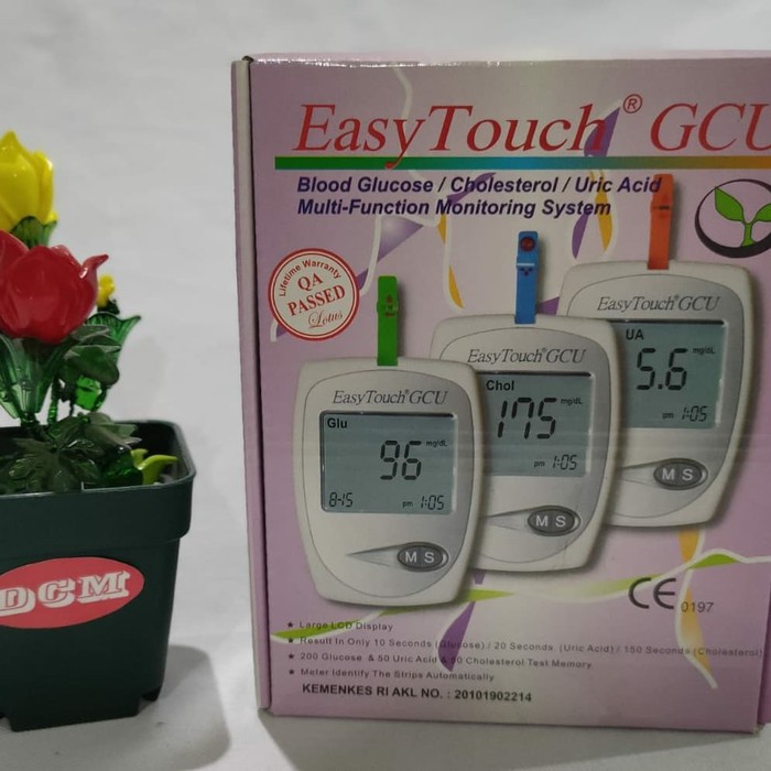 Alat Tes Gula Darah Kolesterol Dan Asam Urat Easytouch - Jakarta