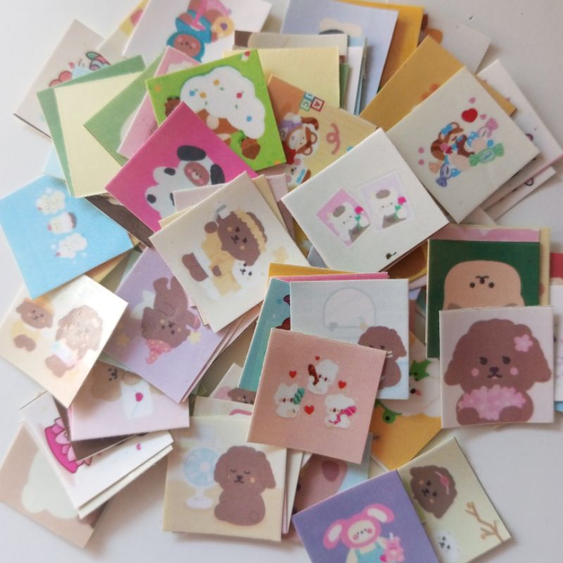 

Sticker freebies kotak mini lucu AESTHETIC