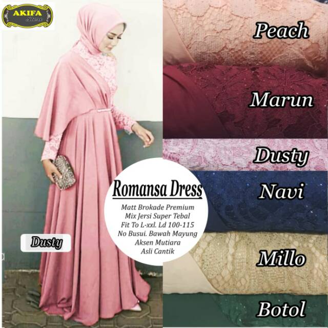 Romansa dress( akifa store)